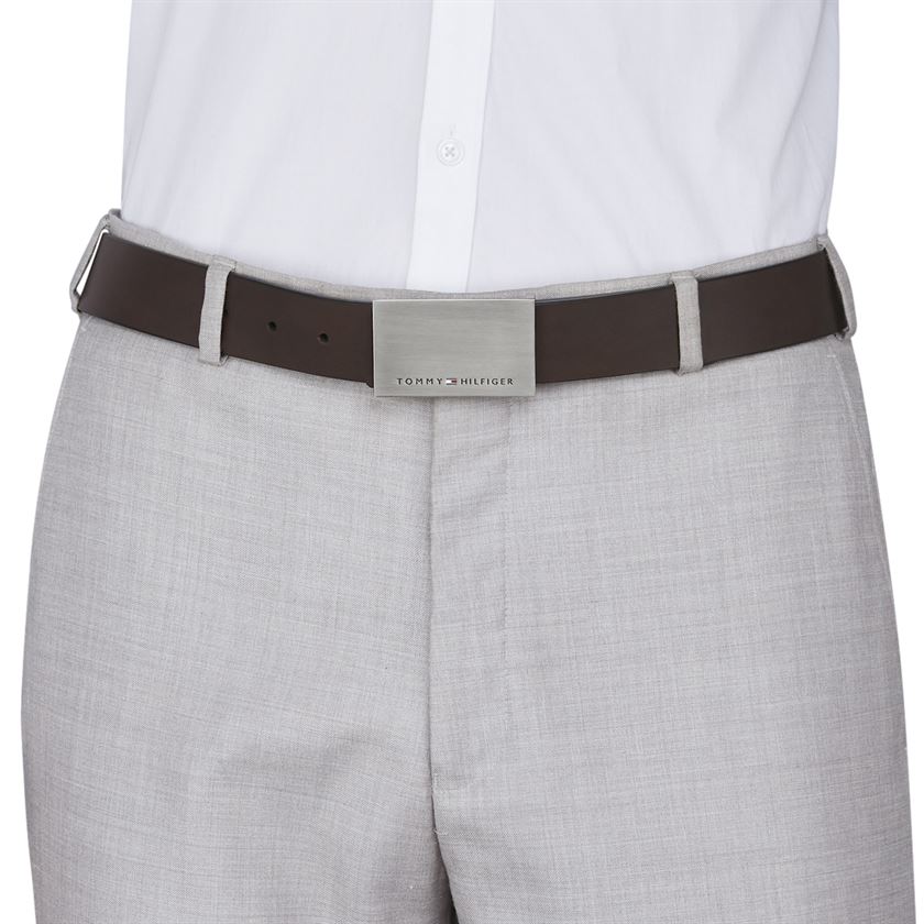 Tommy Hilfiger Men's Non Reversible Leather Belt